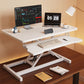 Standing Desk Converter 32 inch Height Adjustable Sit to Stand Up Desk Tabletop Dual Monitor and Laptop Workstation