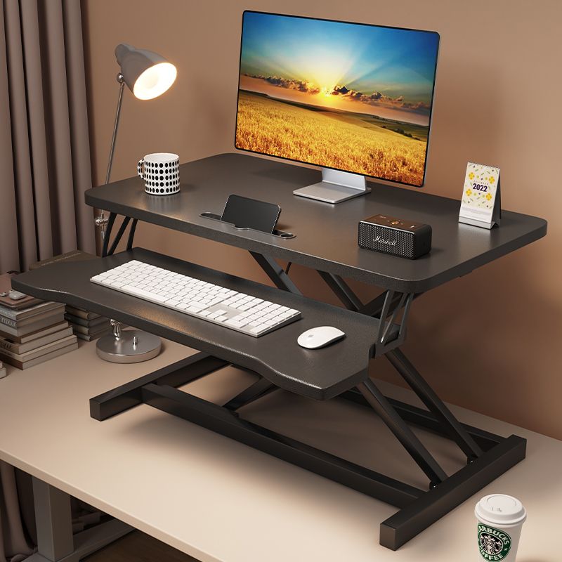 Standing Desk Converter 32 inch Height Adjustable Sit to Stand Up Desk Tabletop Dual Monitor and Laptop Workstation