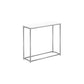 Accent Table, Console, Entryway, Narrow, Sofa, Living Room, Bedroom, White Laminate, Grey Metal, Contemporary, Modern - Vixiahome